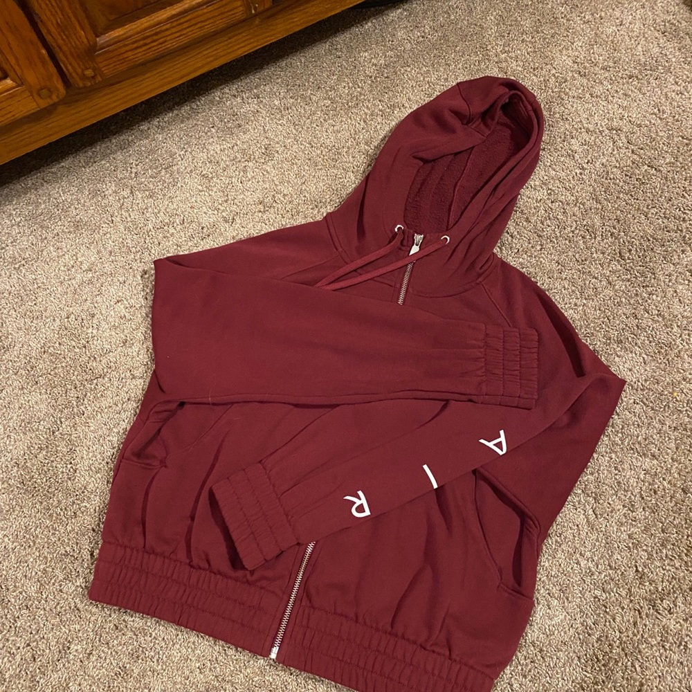 Nike maroon zip up jacket